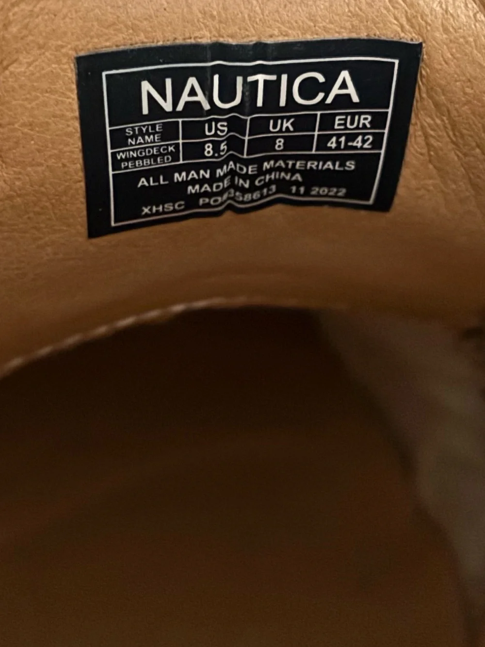 Nautica Dark Brown Wingdeck Oxford Sneakers